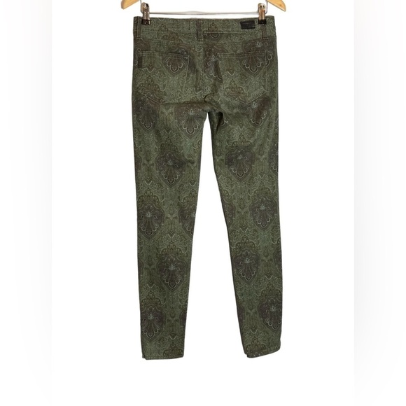 Paige | Verdugo Ultra Skinny Jeans Paisley Ankle Stretch Estate Green - Picture 6 of 10